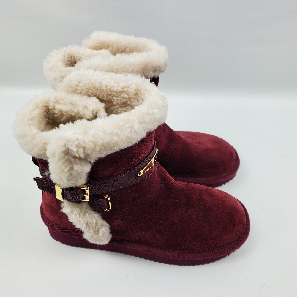 Michael Kors Women Suede Fur Shearling Lined Winter Boots - Picture 9 of 10